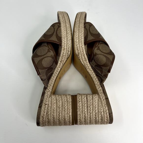 Coach Sloan Espadrille Khaki/Saddle - Picture 4 of 10